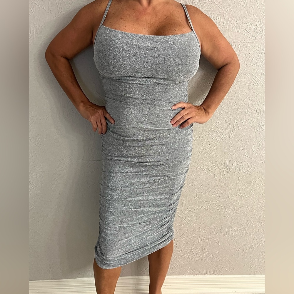 Tall Glitter  Bodycon Midi Dress